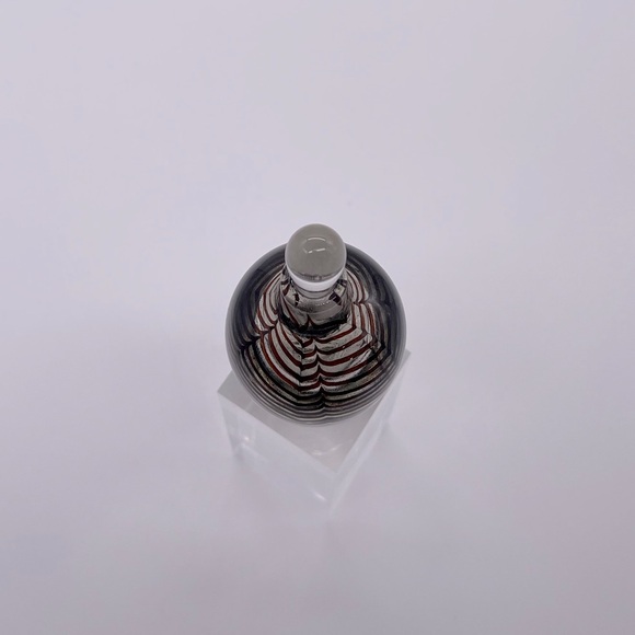 MICHAEL NOUROT GLASS ART STUDIO PULLED FEATHER PERFUME BOTTLE - Picture 2 of 6